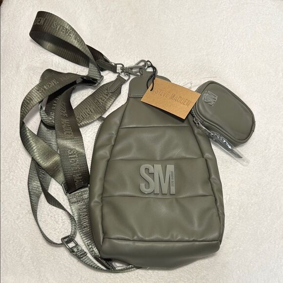 Steve Madden Olive Juniper Crossbody Bag Backpack - Picture 2 of 13